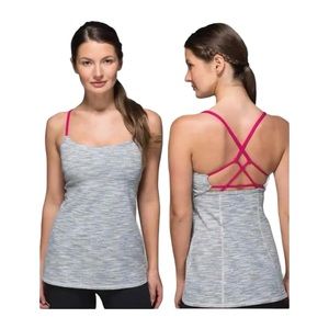 Lululemon Dancing Warrior Tank Wee are from Space/Magenta size 6